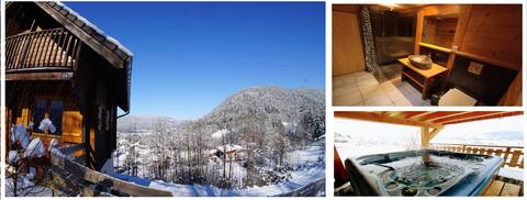Independent chalet with Jacuzzi Private Sauna