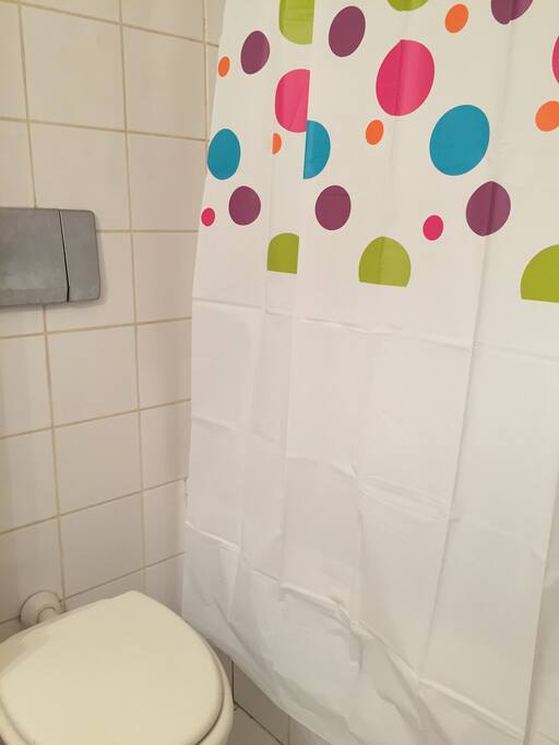 Salle de bain équipée de toilette