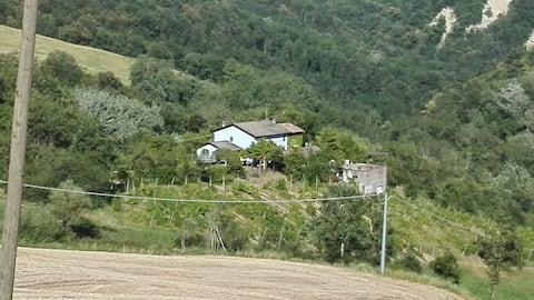 Casa rodeada de naturaleza en las colinas de Parma