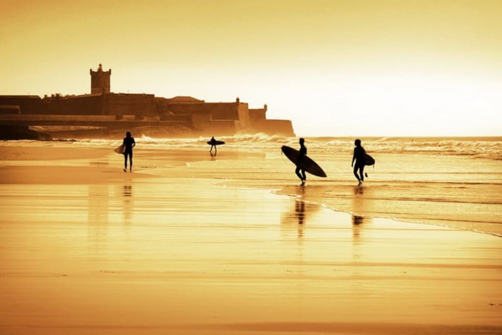 Praia Carcavelos has some of the Best Surfing in Portugal and many Competitions are held there