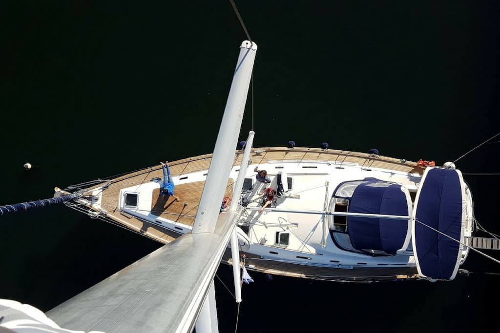 La barca vista dall'alto