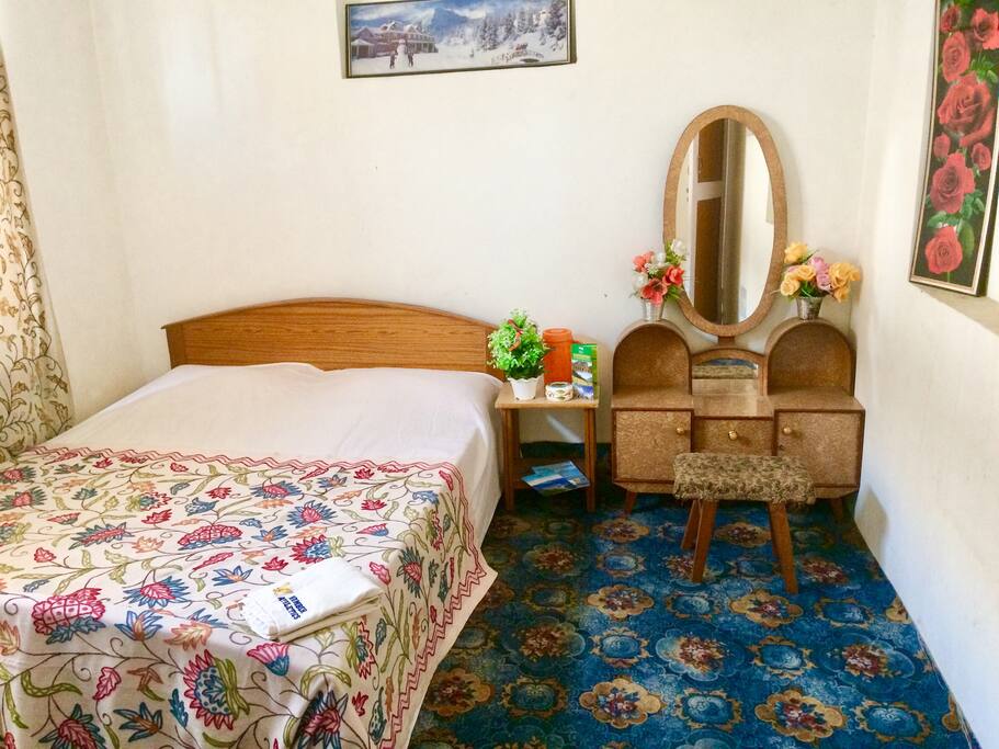 Bedroom with attached bathroom