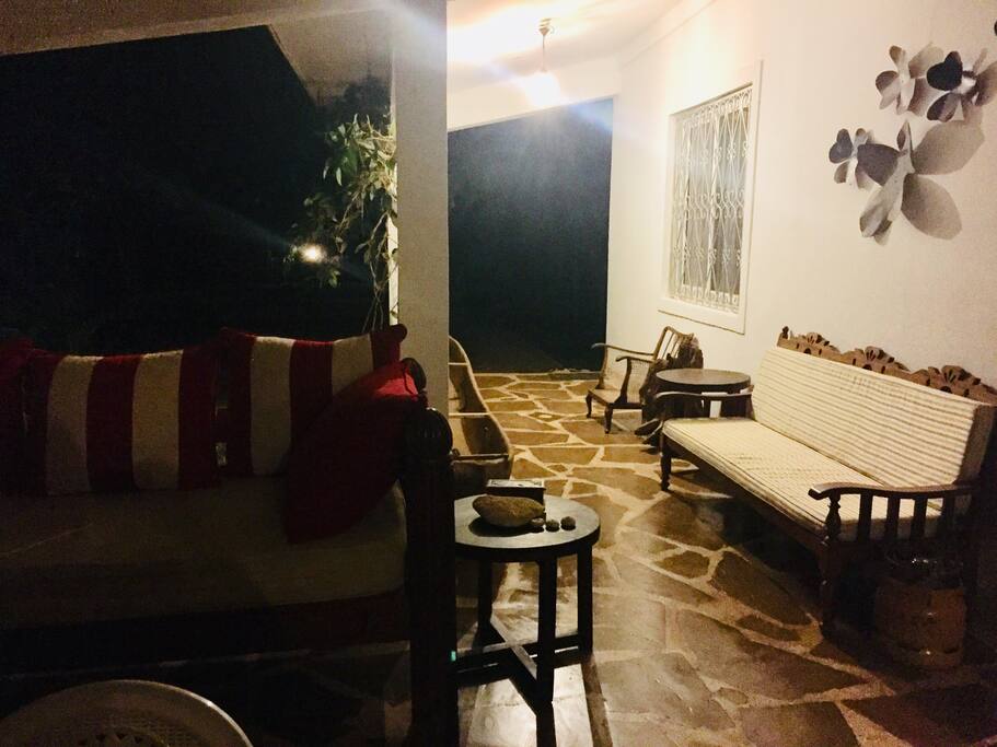 Night time veranda