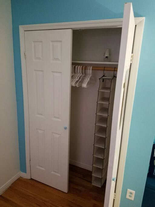 Enough storage space for you and your guest.