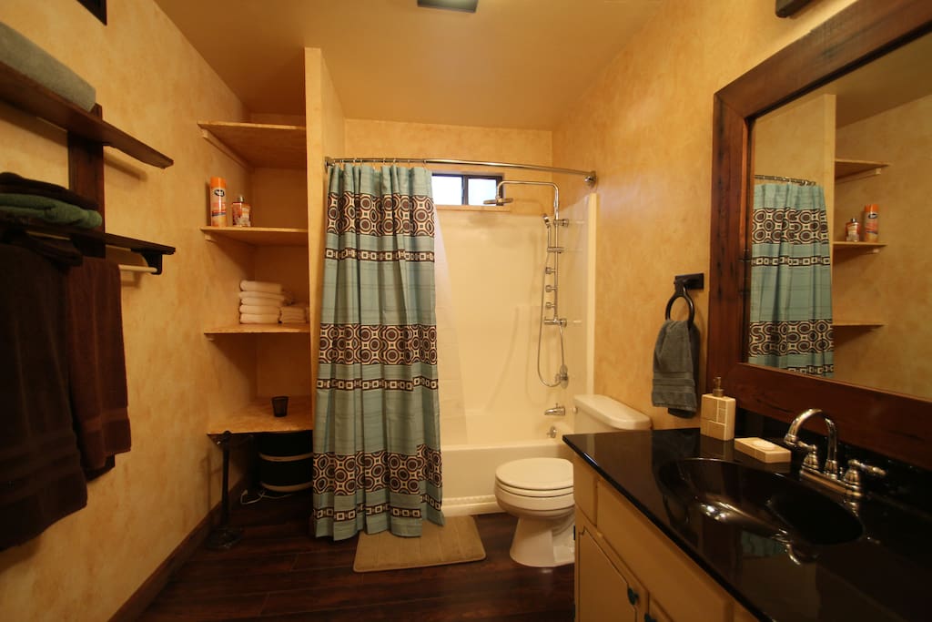 Large master bathroom recently remodeled.