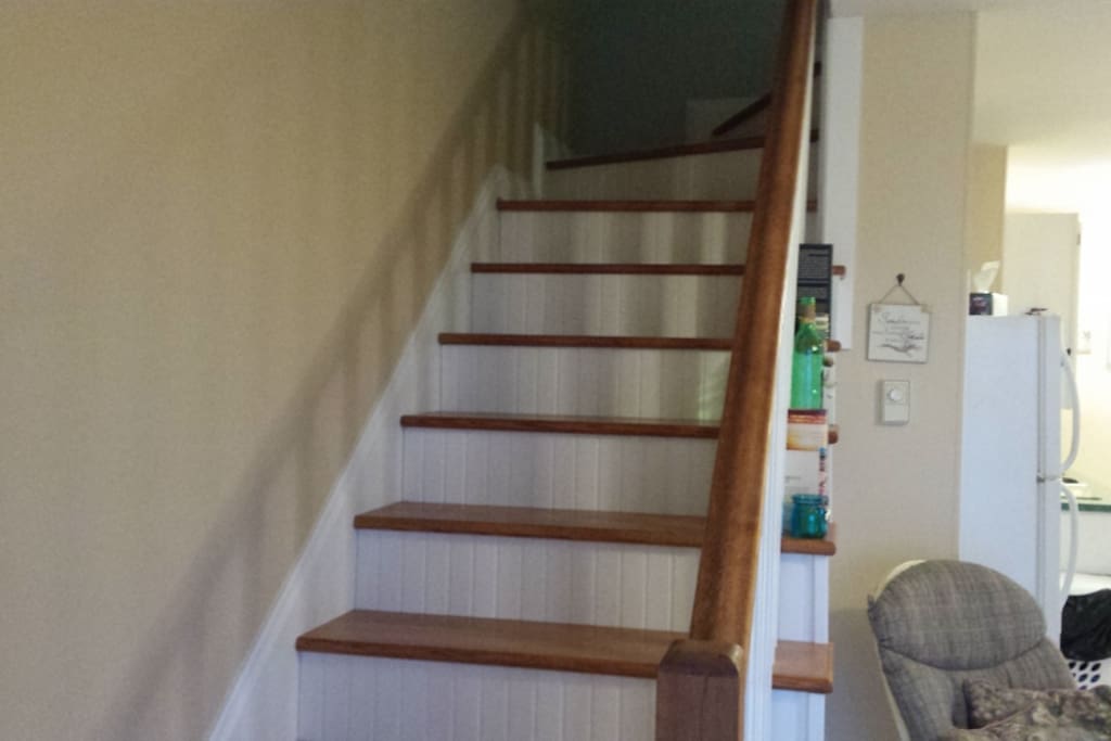 Stairs to bedrooms.