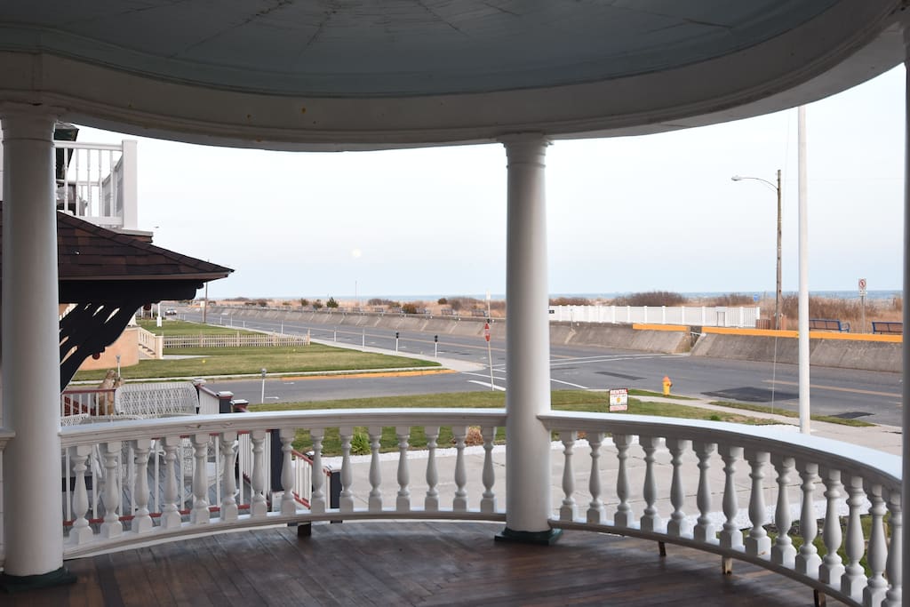 Gorgeous beach front views from the spacious front porch.