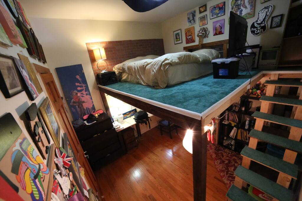 Wide shot of the room