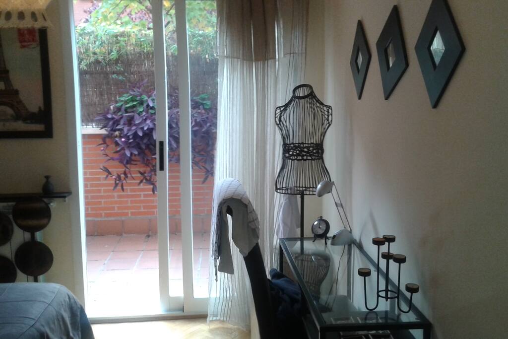 Desk and terrace
