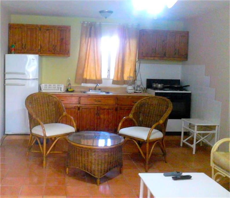 Kitchen area.