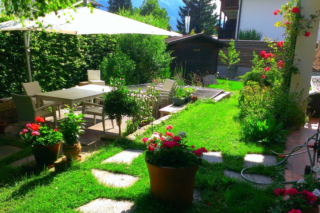 Beautiful quiet backyard in the very center of town