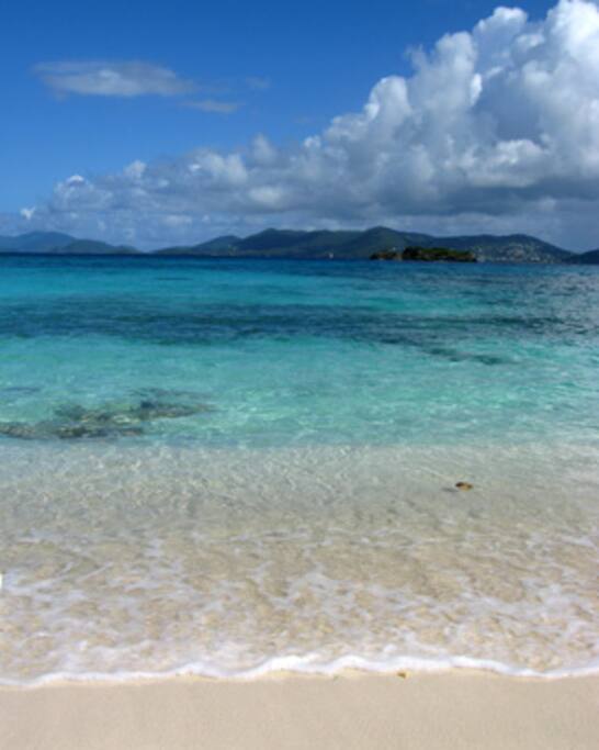 Amazing sand and beautiful Caribbean sea
