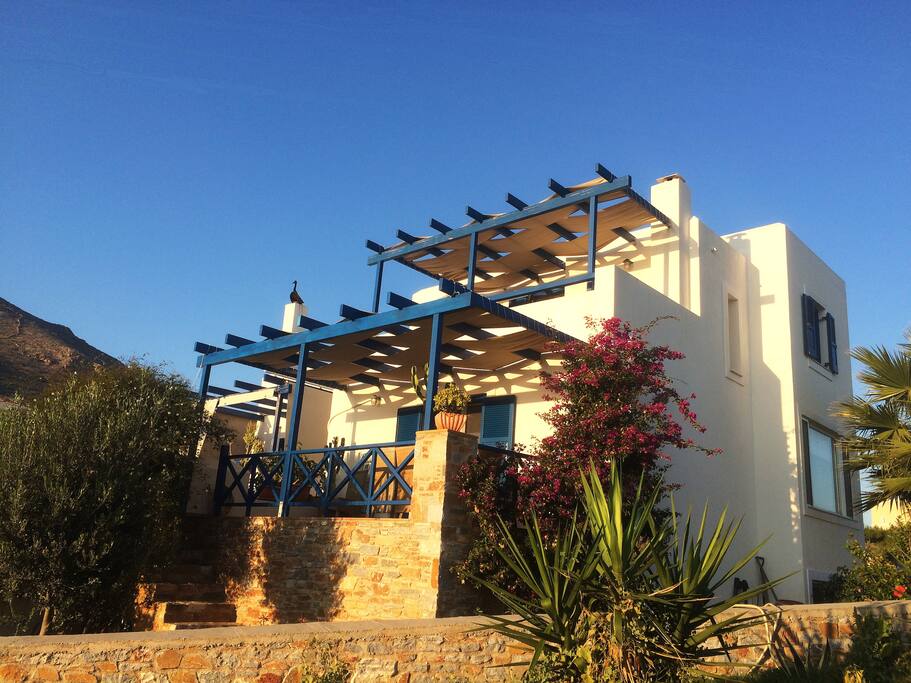 Two storey maisonette with sea and sunset view.