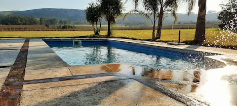 Beautiful farm in a dream setting.