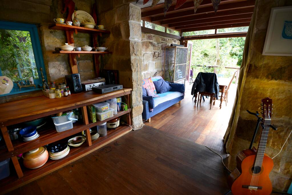 Open plan kitchen and dining