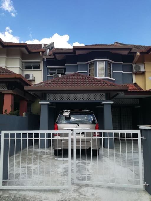 Two-storey house with private parkings.