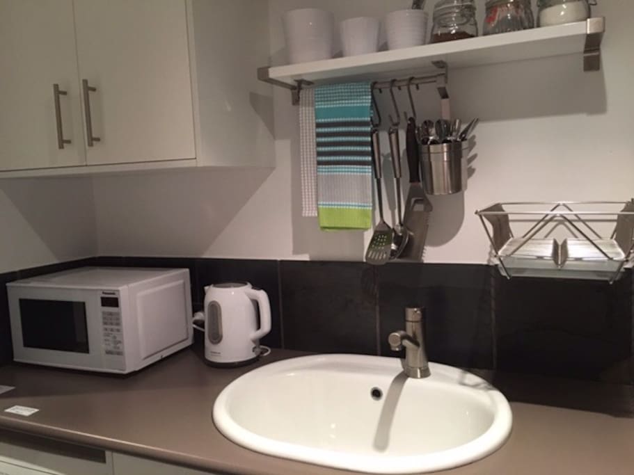 Kitchenette perfect for short stays