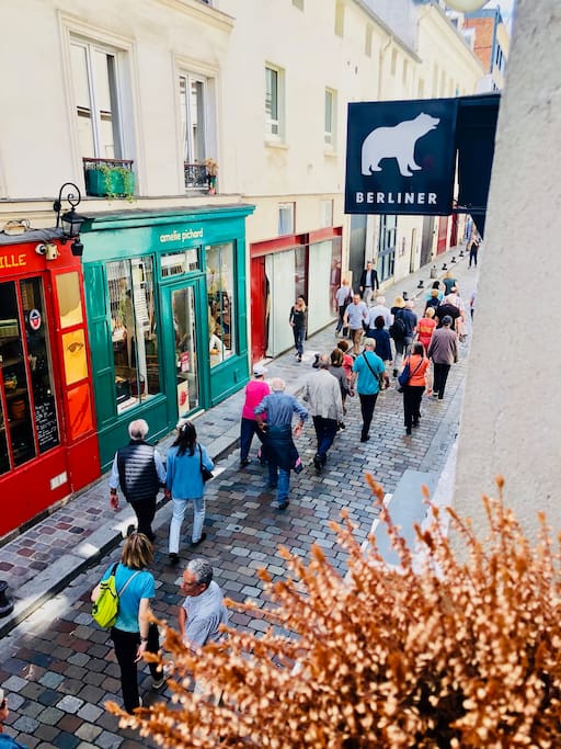 Fenêtre du salon sur rue de Lappe