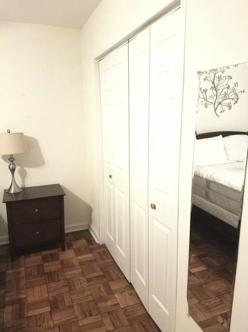 Full wall closet.