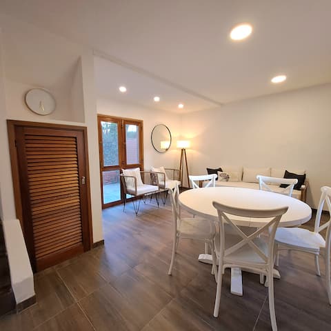 Apartment with patio.