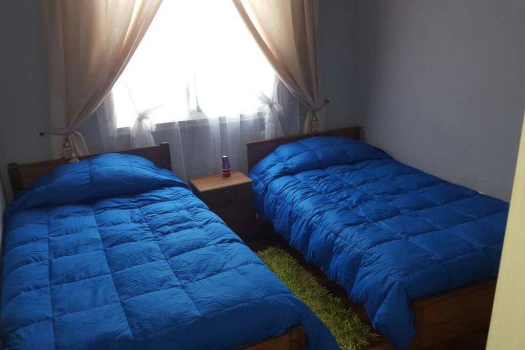 2 Camas de 1 plaza con Tv