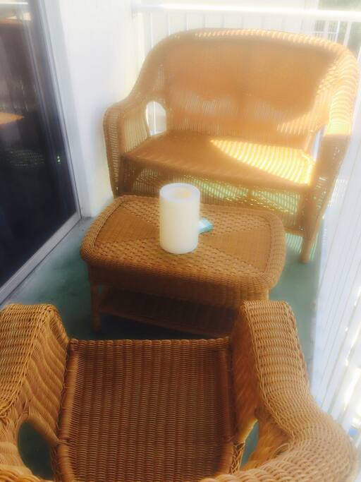 Balcony relaxation feeling the beautiful breeze.
