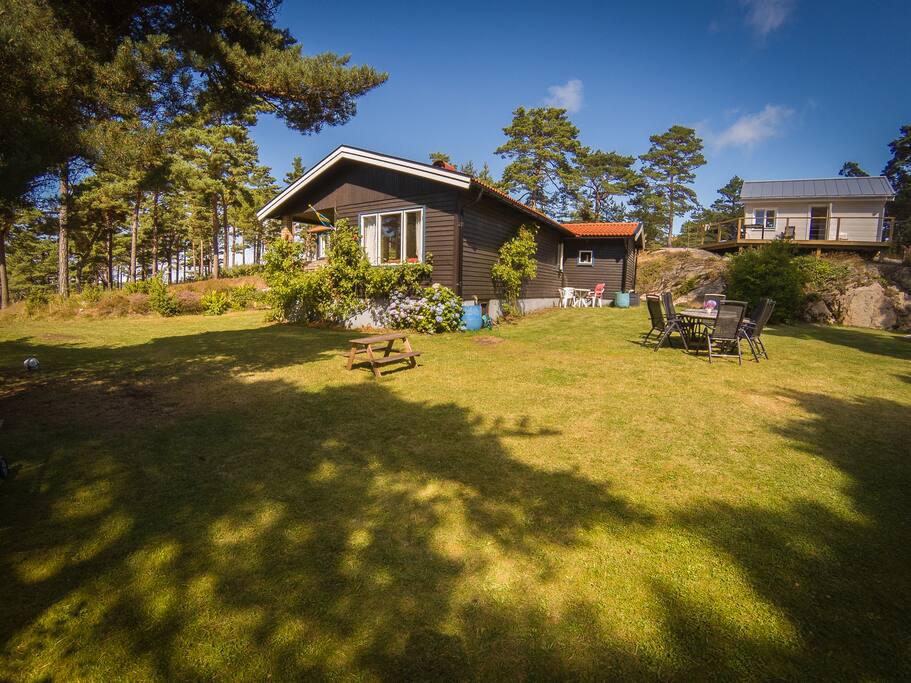 The house has a very spacious garden