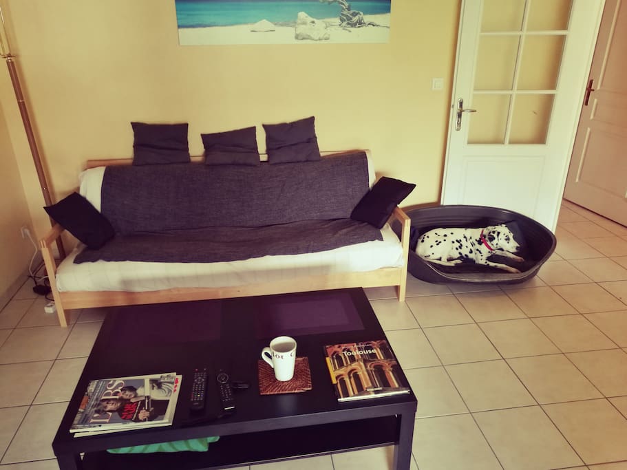 The couch aka second bed