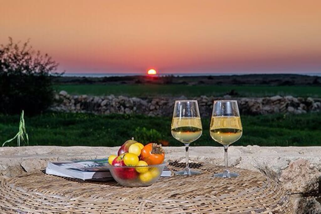 Watch the sunset into the sea every night with awesome sunsets