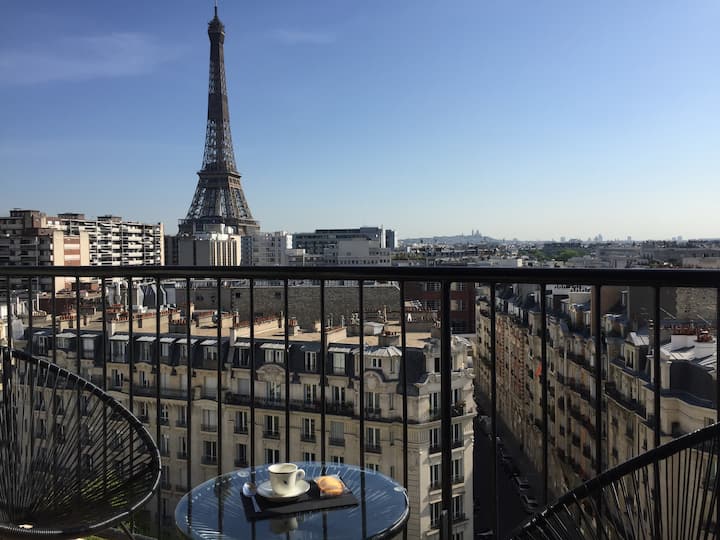 vue tour eiffel issy les moulineaux