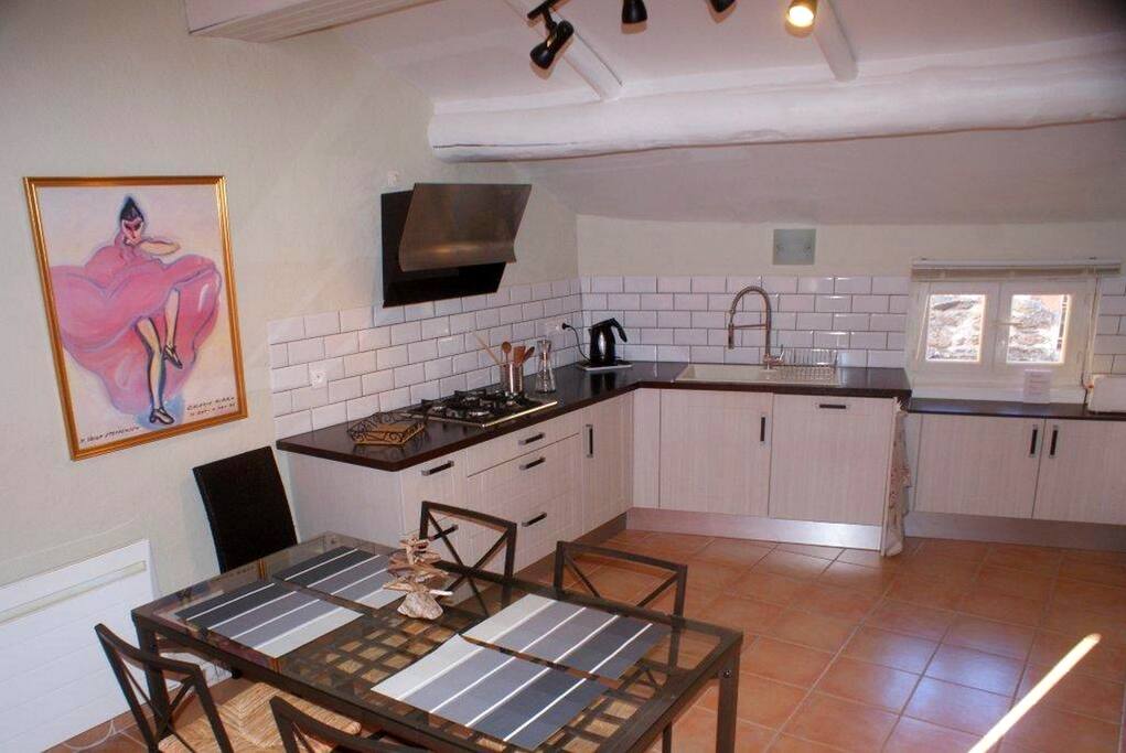 Kitchen and dining area