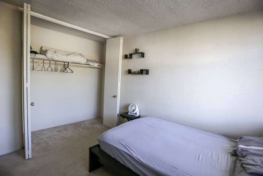 There is plenty of closet space