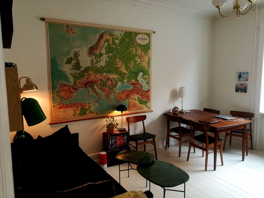 A view of my living room, where you will be sleeping.