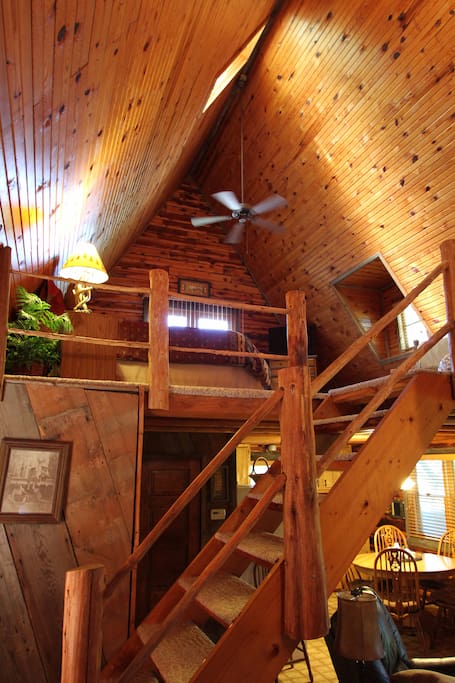 Staircase up to loft