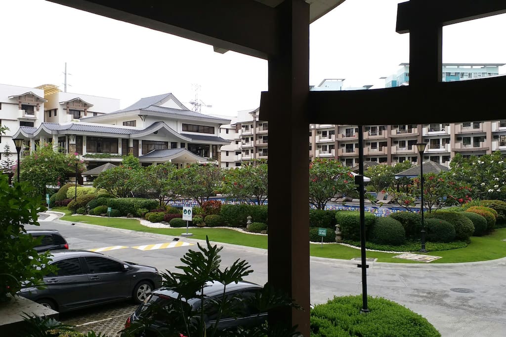view from the building lobby...