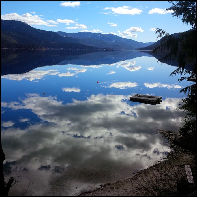 The days when the lake is like glass.