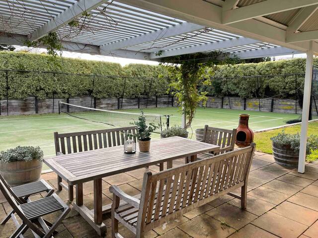 Pavilion House – Tennis court, Pizza oven gallery image 5