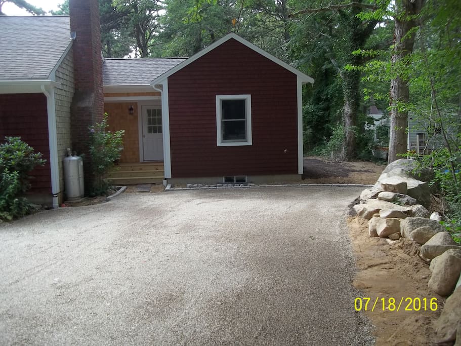 Our new guest addition and private entrance