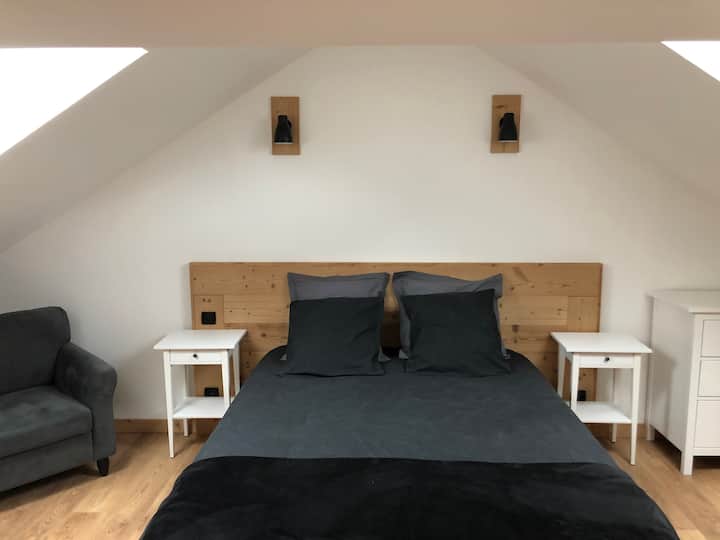 Habitación para adultos segunda planta cama 160X200.