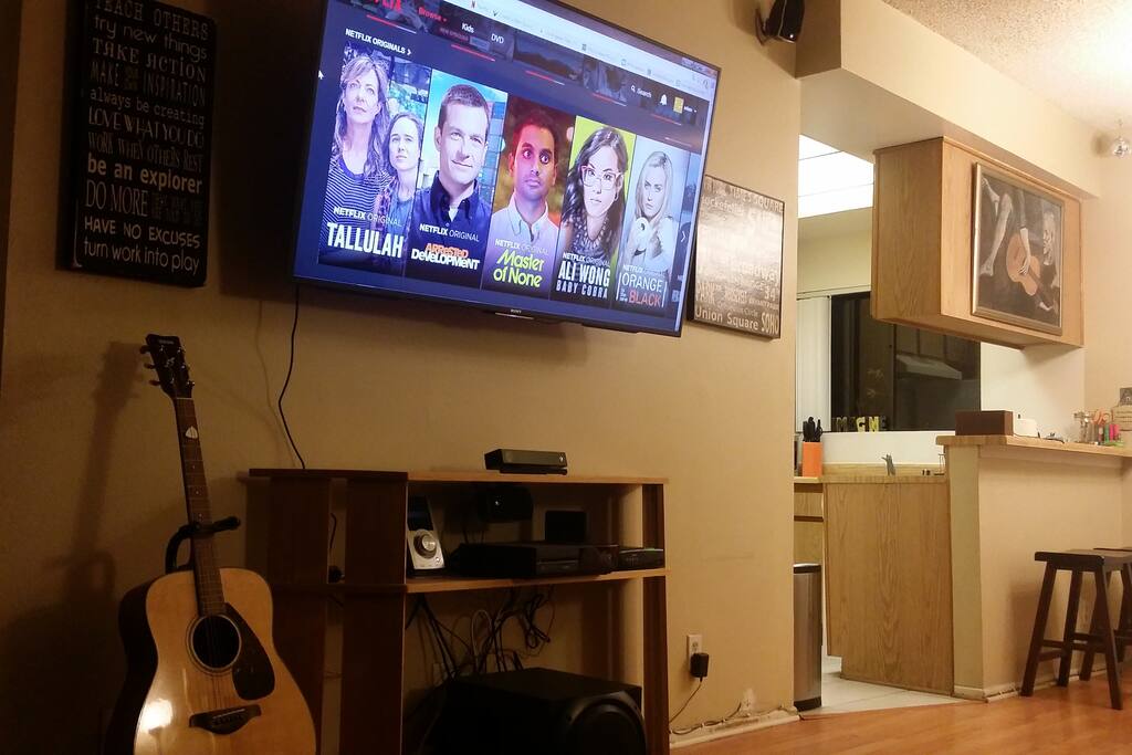 65 inch 4k HDTV w/ Netflix!