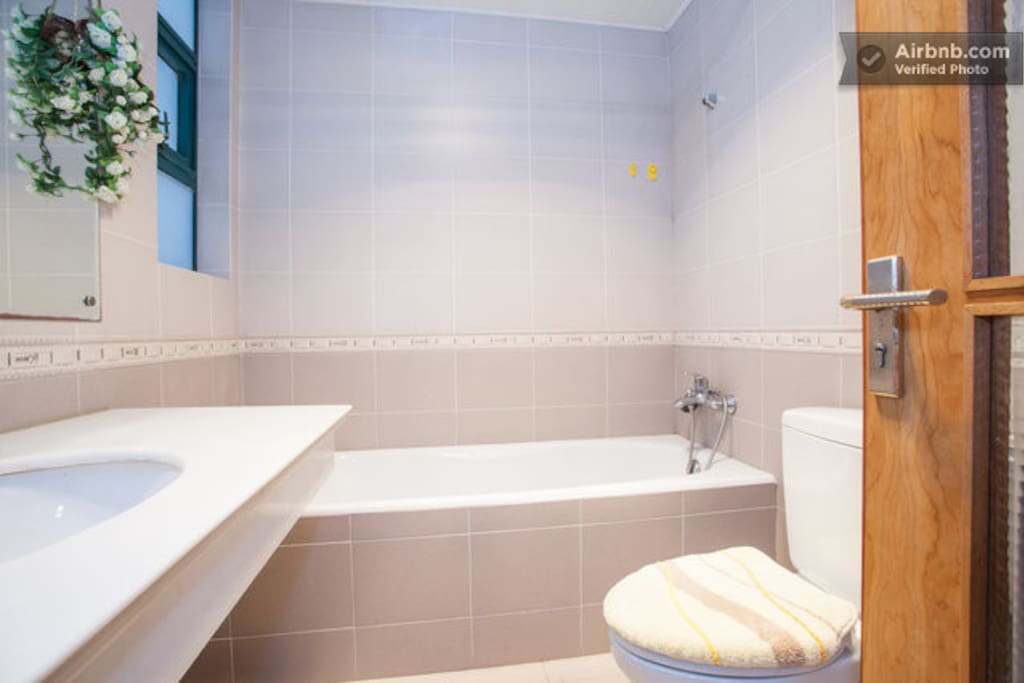 Master bedroom with private bathroom