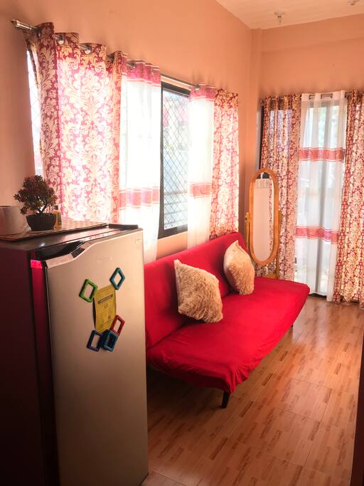 The saloon and Sofa bed