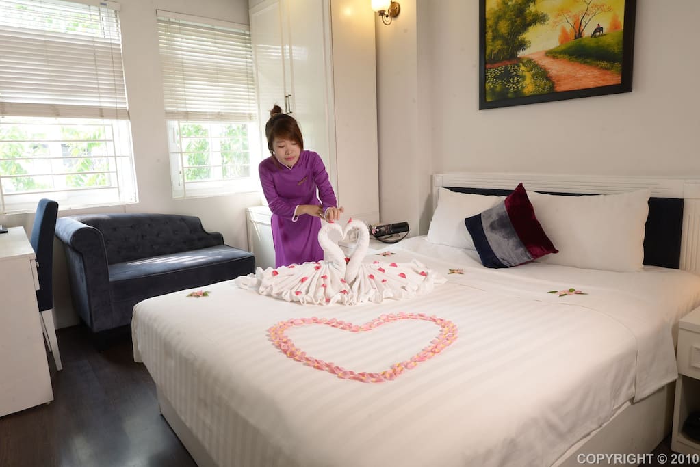 Special set up for Honeymoon room