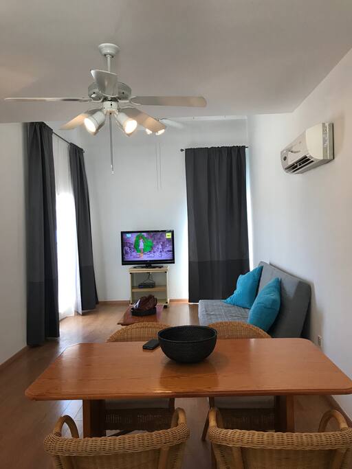 View from dining to lounge