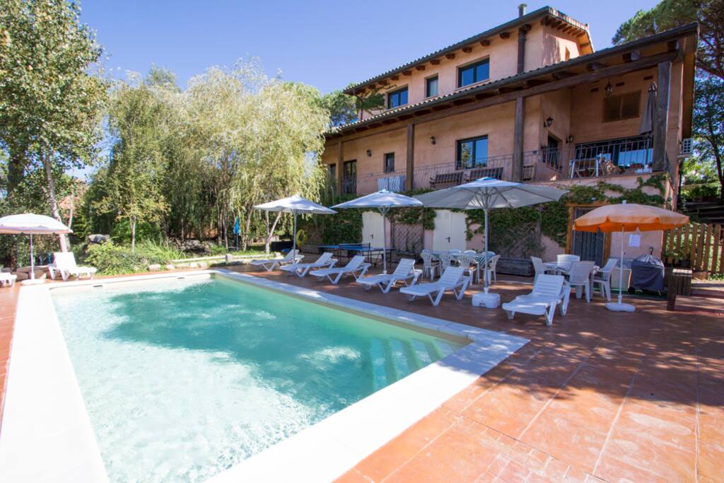 Swimming pool and facade