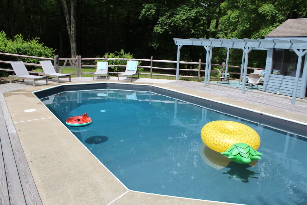 pool with brand new liner installed 2018