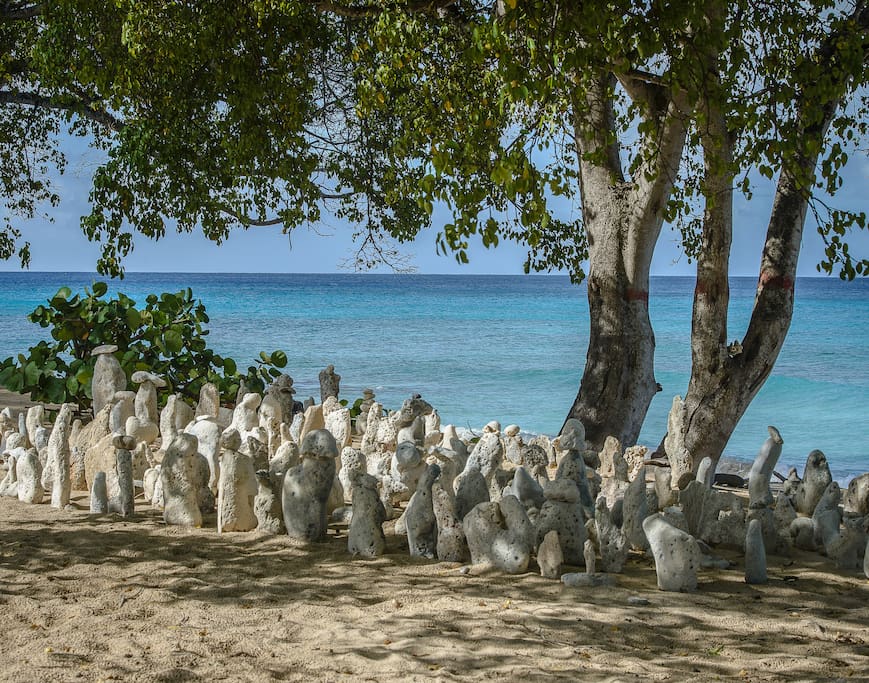 Fabulous sculptures! Just down the beach from Paradise Beach Cottage.