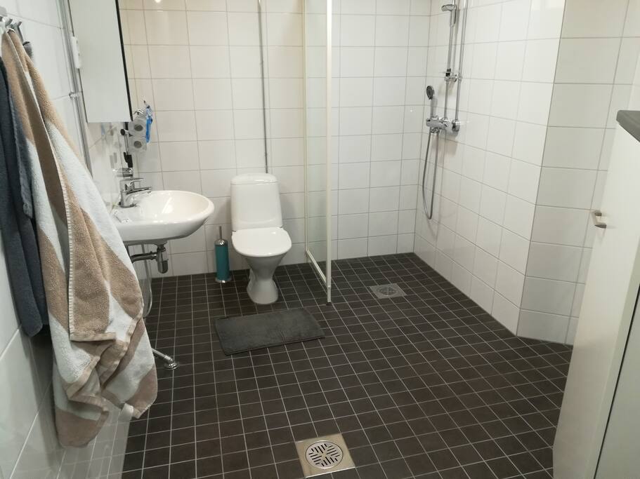 Kylpyhuoneessa nykyään myös pesukone