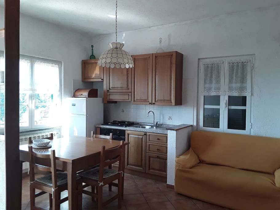 Living room with kitchenette