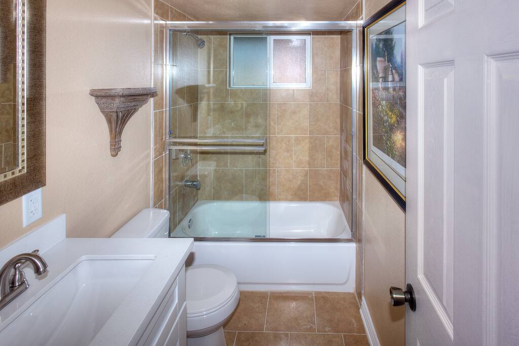 second bathroom, all re-modeled